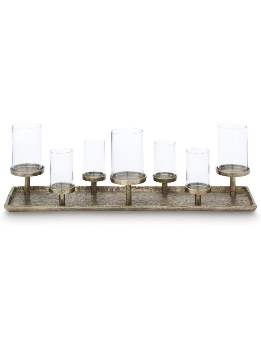 Antique Brass Hurricane Candle Holder | Elegant Home Decor Accent Piece